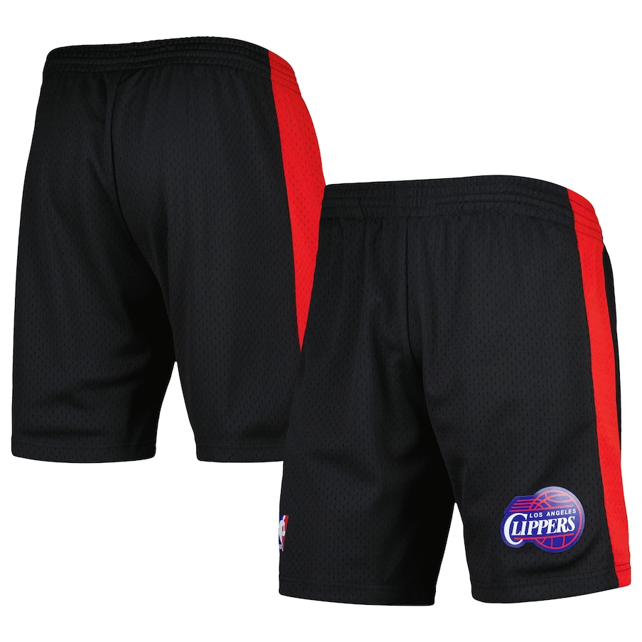 Men's LA Clippers Mitchell & Ness Black Hardwood Classics Reload 2.0 Swingman Shorts Men's LA Clippers Mitchell & Ness Black Hardwood Classics Reload 2.0 Swingman Shorts