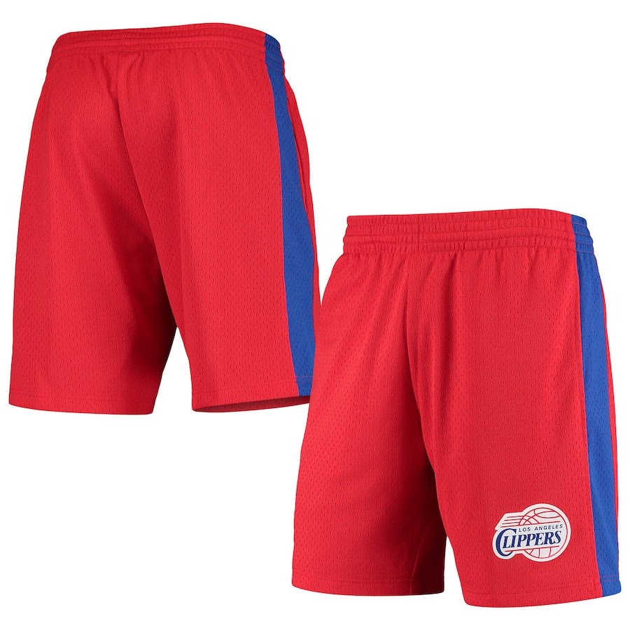 Men's LA Clippers Mitchell & Ness Red Hardwood Classics Swingman Shorts Men's LA Clippers Mitchell & Ness Red Hardwood Classics Swingman Shorts