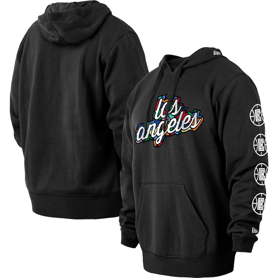 Men's LA Clippers New Era Black 2022/23 City Edition Big & Tall Pullover Hoodie Men's LA Clippers New Era Black 2022/23 City Edition Big & Tall Pullover Hoodie