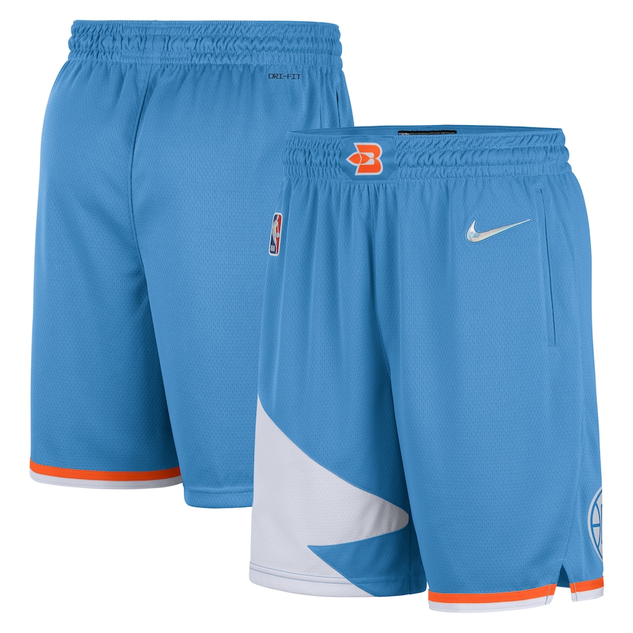 Men's LA Clippers NBA Light Blue/White 2021/22 City Edition Swingman Shorts Men's LA Clippers NBA Light Blue/White 2021/22 City Edition Swingman Shorts