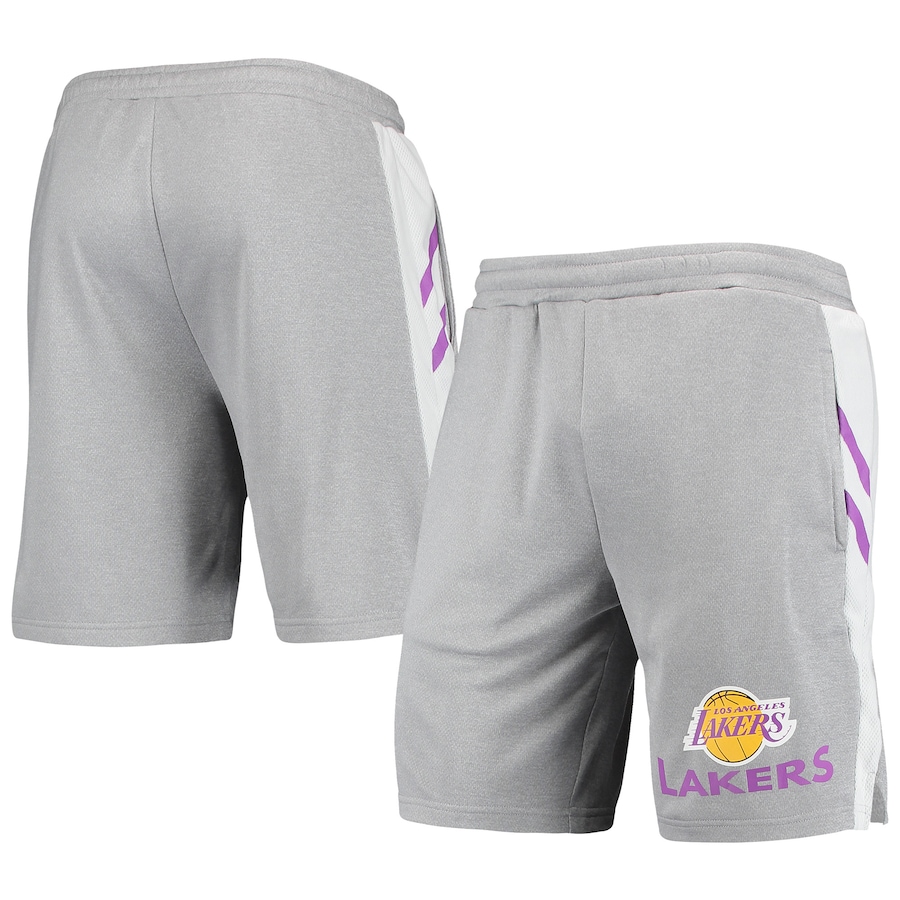 Men's Los Angeles Lakers Concepts Sport Gray Stature Shorts Men's Los Angeles Lakers Concepts Sport Gray Stature Shorts