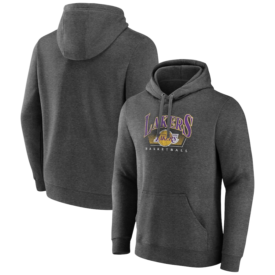 Men's Los Angeles Lakers Charcoal Selection Pullover Hoodie Men's Los Angeles Lakers Charcoal Selection Pullover Hoodie