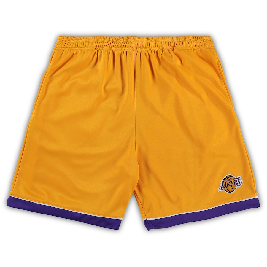 Men's Los Angeles Lakers Gold/Purple Big & Tall Team Shorts Men's Los Angeles Lakers Gold/Purple Big & Tall Team Shorts