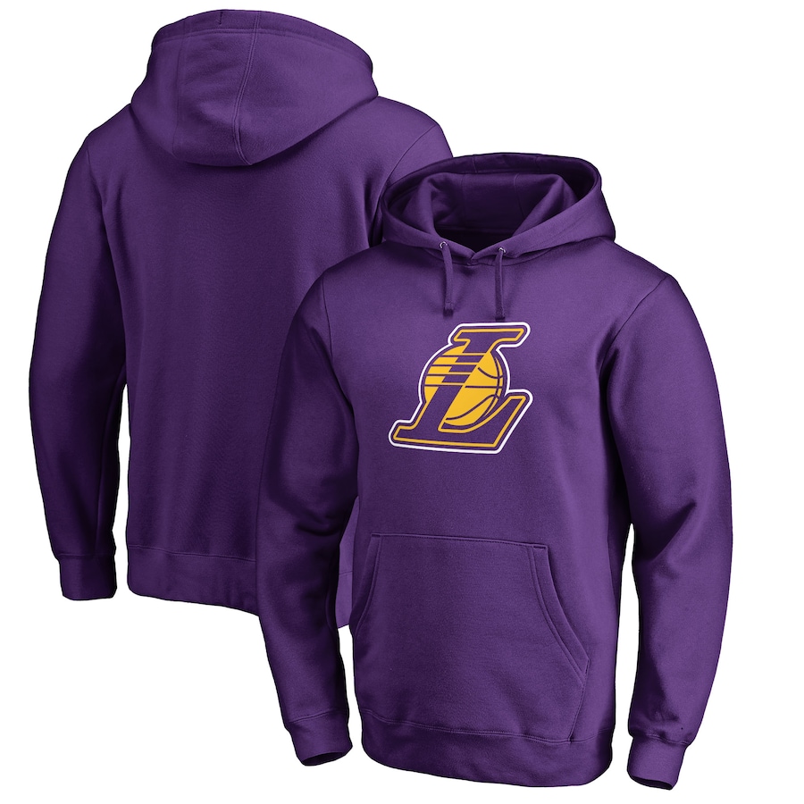 Men's Los Angeles Lakers Purple Alternate Logo Pullover Hoodie Men's Los Angeles Lakers Purple Alternate Logo Pullover Hoodie