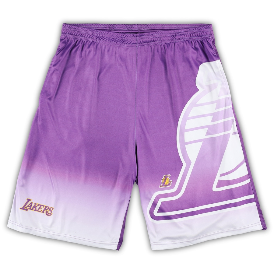 Men's Los Angeles Lakers Purple Big & Tall Graphic Shorts Men's Los Angeles Lakers Purple Big & Tall Graphic Shorts