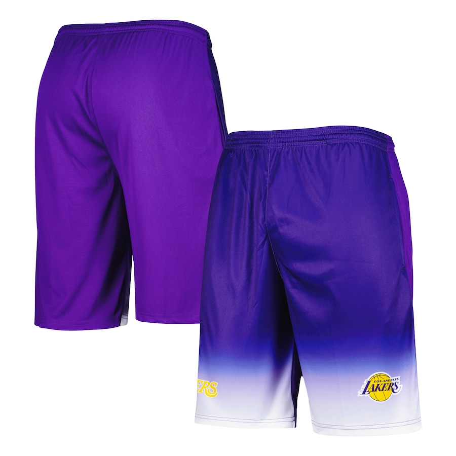 Men's Los Angeles Lakers Purple Fadeaway Shorts Men's Los Angeles Lakers Purple Fadeaway Shorts