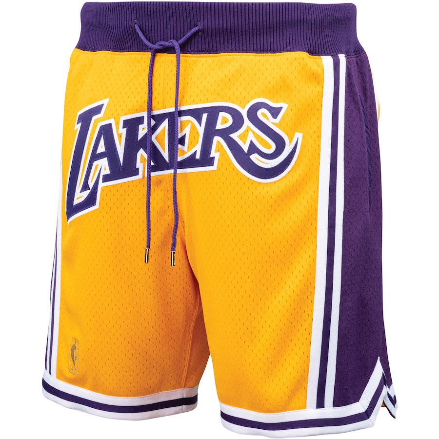 Men's Los Angeles Lakers Mitchell & Ness Gold 1996-97 Just Don Shorts Men's Los Angeles Lakers Mitchell & Ness Gold 1996-97 Just Don Shorts
