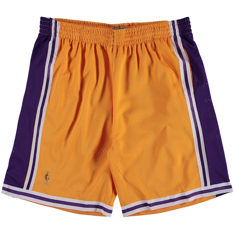 Men's Los Angeles Lakers Mitchell & Ness Gold Big & Tall Hardwood Classics Swingman Shorts Men's Los Angeles Lakers Mitchell & Ness Gold Big & Tall Hardwood Classics Swingman Shorts