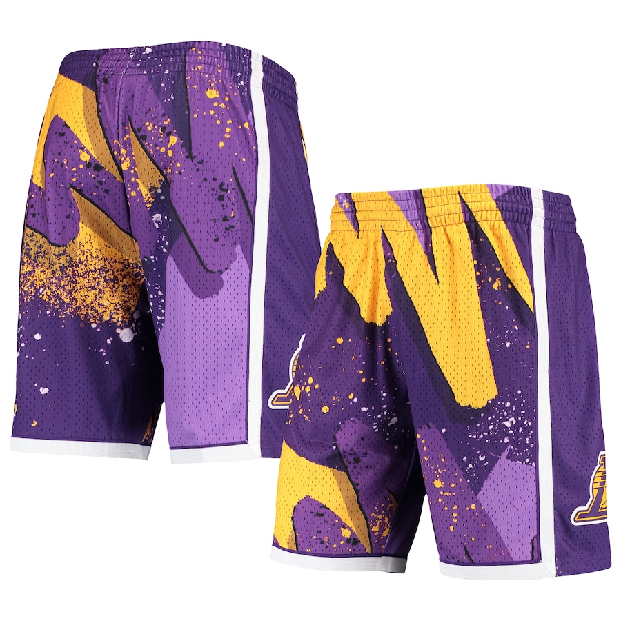 Men's Los Angeles Lakers Mitchell & Ness Purple Hardwood Classics 2009 Hyper Hoops Swingman Shorts Men's Los Angeles Lakers Mitchell & Ness Purple Hardwood Classics 2009 Hyper Hoops Swingman Shorts