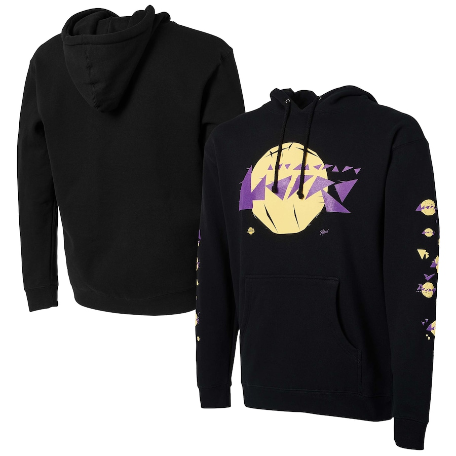 Men's Los Angeles Lakers NBA x Naturel Black No Caller ID Pullover Hoodie Men's Los Angeles Lakers NBA x Naturel Black No Caller ID Pullover Hoodie