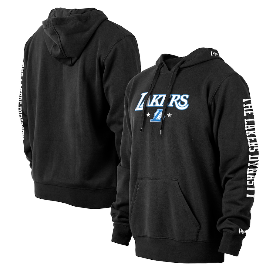 Men's Los Angeles Lakers New Era Black 2021/22 City Edition Pullover Hoodie
