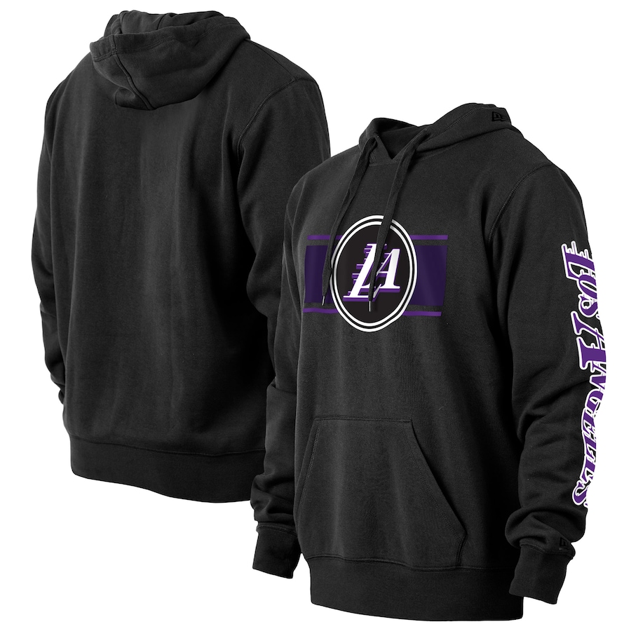 Men's Los Angeles Lakers New Era Black 2022/23 City Edition Big & Tall Pullover Hoodie Men's Los Angeles Lakers New Era Black 2022/23 City Edition Big & Tall Pullover Hoodie