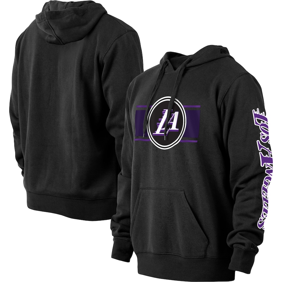 Men's Los Angeles Lakers New Era Black 2022/23 City Edition Pullover Hoodie