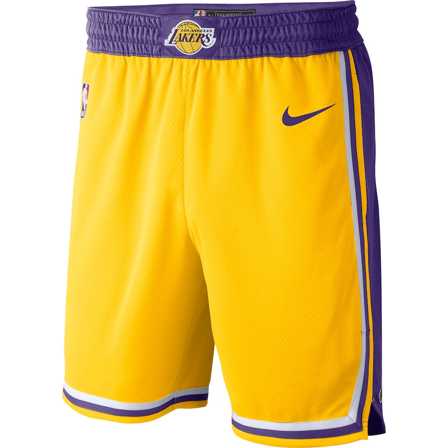 Men's Los Angeles Lakers NBA Gold 2019/20 Icon Edition Swingman Shorts