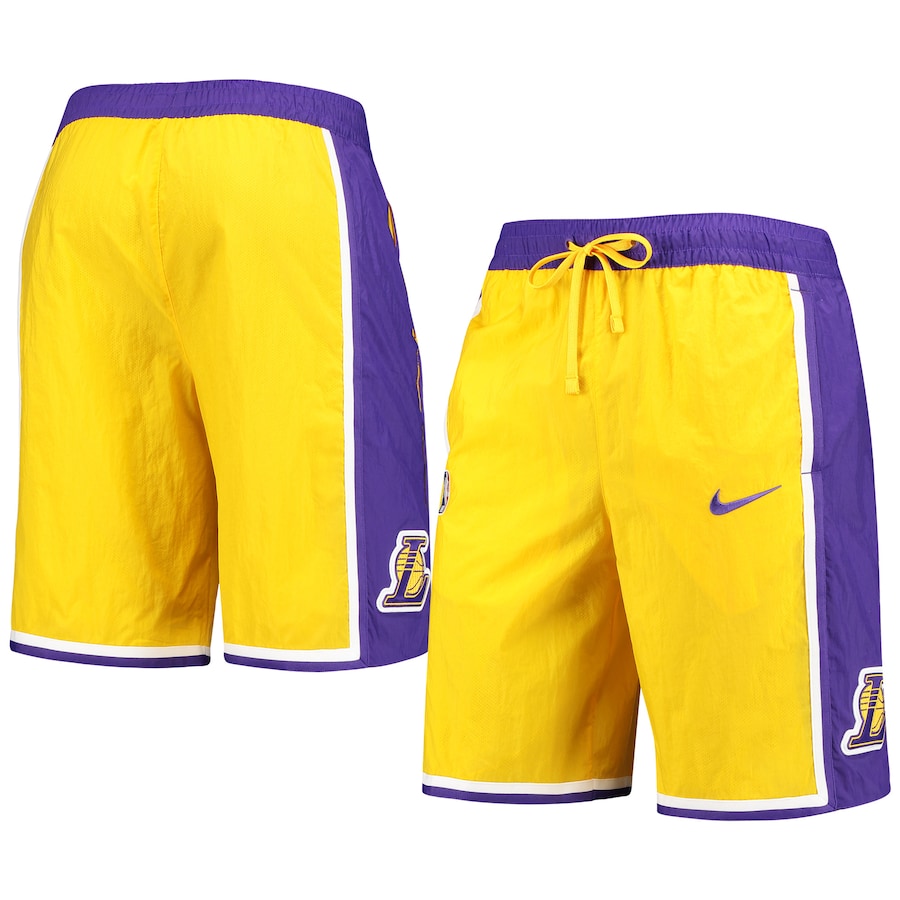 Men's Los Angeles Lakers NBA Gold Courtside Heritage Shorts Men's Los Angeles Lakers NBA Gold Courtside Heritage Shorts