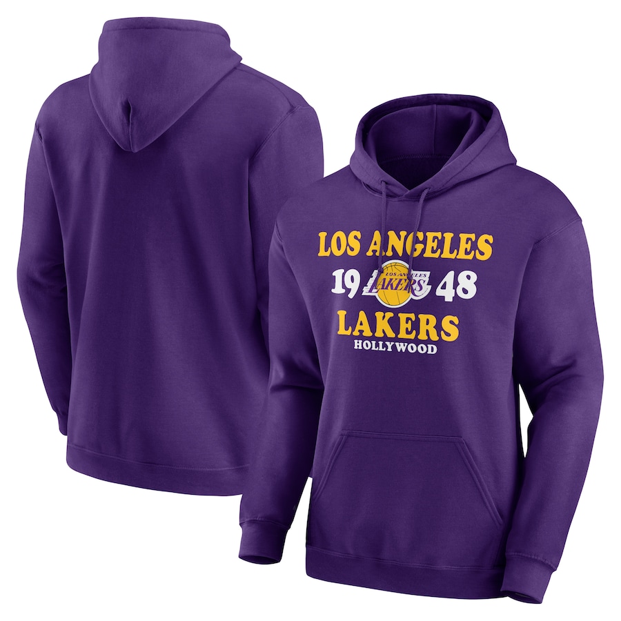 Men's Los Angeles Lakers Purple Fierce Competitor Pullover Hoodie Men's Los Angeles Lakers Purple Fierce Competitor Pullover Hoodie