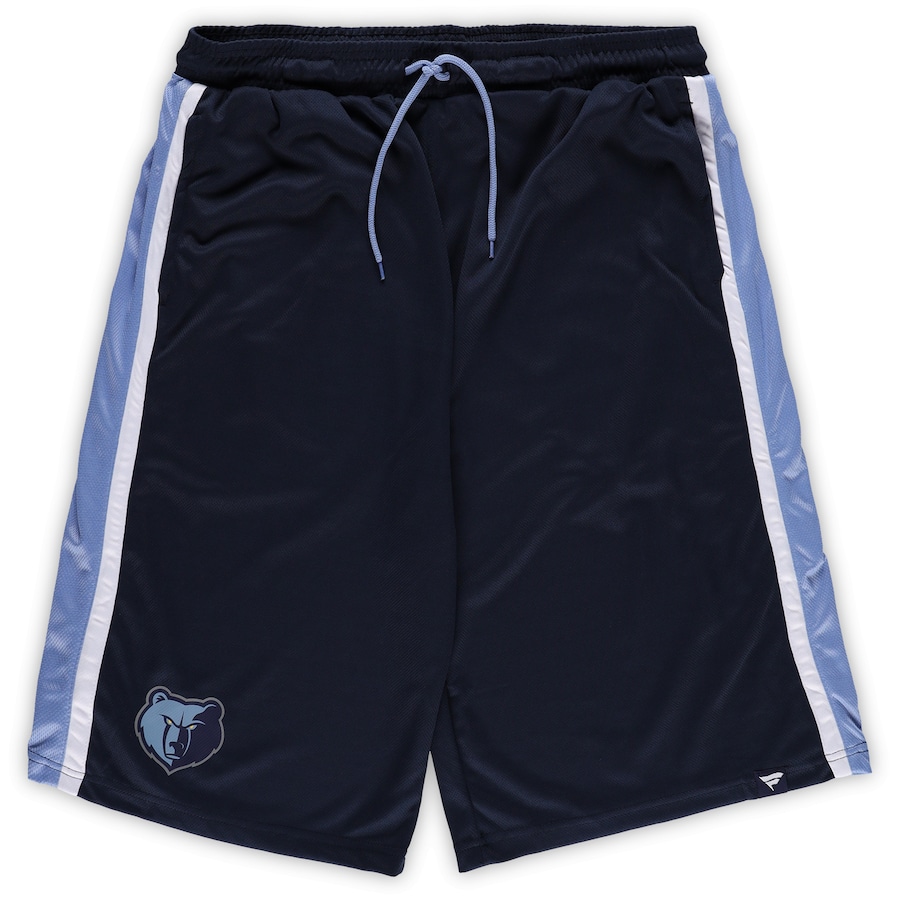 Men's Memphis Grizzlies Navy Big & Tall Referee Iconic Mesh Shorts