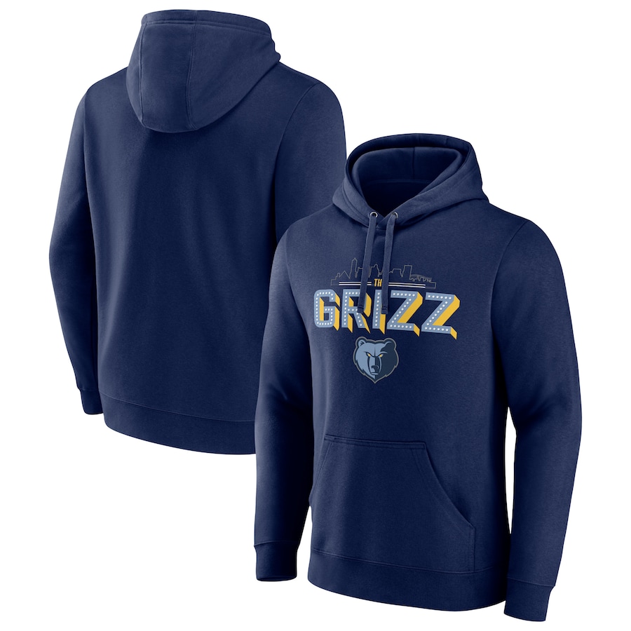 Men's Memphis Grizzlies Navy Tip-Off Pullover Hoodie Men's Memphis Grizzlies Navy Tip-Off Pullover Hoodie