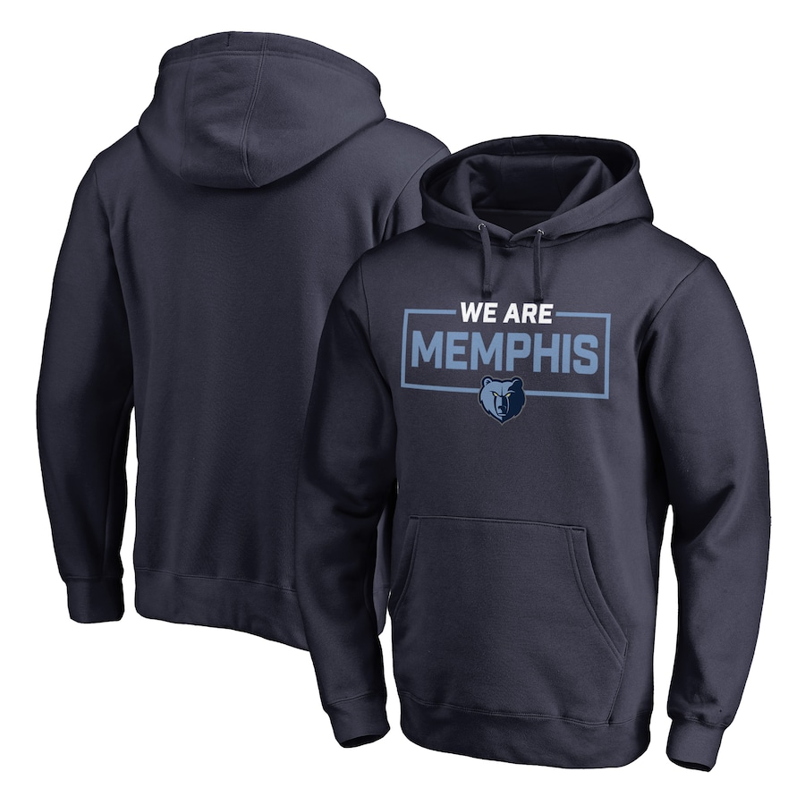 Men's Memphis Grizzlies Navy We Are Iconic Collection Pullover Hoodie