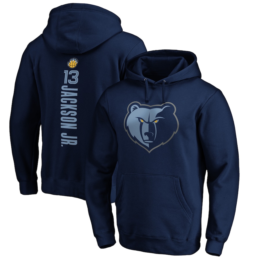 Men's Memphis Grizzlies Jaren Jackson Jr. Navy Playmaker Name & Number Pullover Hoodie Men's Memphis Grizzlies Jaren Jackson Jr. Navy Playmaker Name & Number Pullover Hoodie