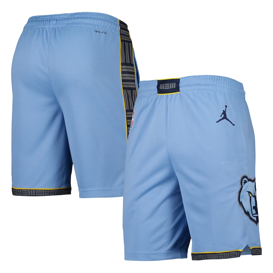 Men's Memphis Grizzlies Jordan Brand Light Blue 2022/2023 Statement Edition Swingman Performance Shorts Men's Memphis Grizzlies Jordan Brand Light Blue 2022/2023 Statement Edition Swingman Performance Shorts