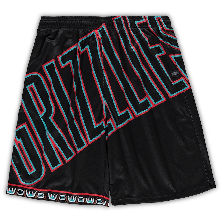 Men's Memphis Grizzlies Mitchell & Ness Black Big & Tall Hardwood Classics Big Face 2.0 Shorts Men's Memphis Grizzlies Mitchell & Ness Black Big & Tall Hardwood Classics Big Face 2.0 Shorts