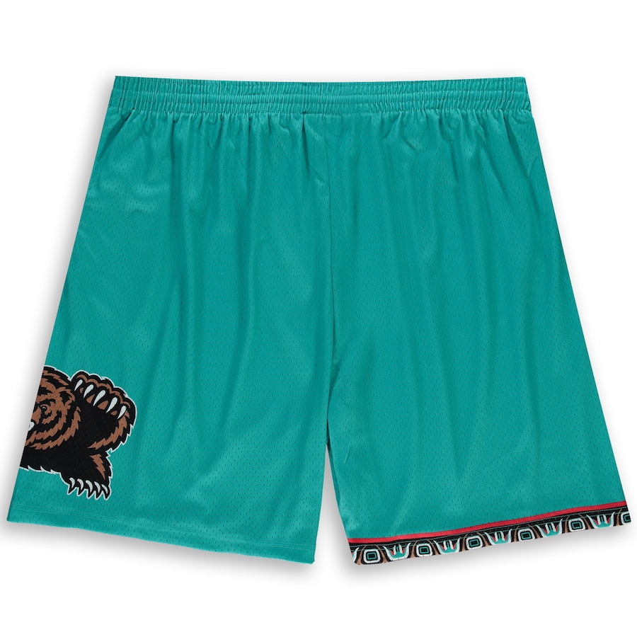 Men's Memphis Grizzlies Mitchell & Ness Turquoise Big & Tall Hardwood Classics Team Swingman Shorts Men's Memphis Grizzlies Mitchell & Ness Turquoise Big & Tall Hardwood Classics Team Swingman Shorts