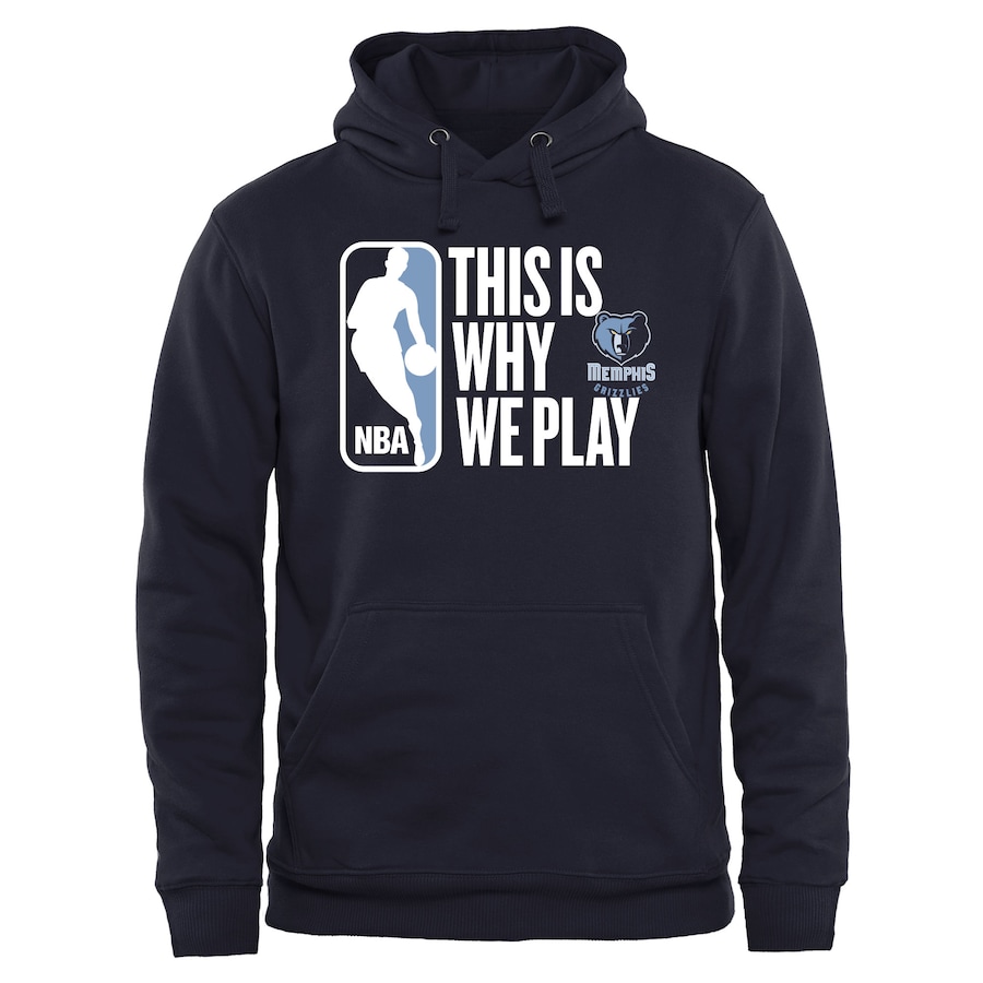 Men's Memphis Grizzlies Navy This Is Why We Play Pullover Hoodie Men's Memphis Grizzlies Navy This Is Why We Play Pullover Hoodie