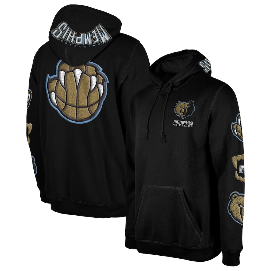 Men's Memphis Grizzlies New Era Black 2022/23 City Edition Elite Pack Pullover Hoodie Men's Memphis Grizzlies New Era Black 2022/23 City Edition Elite Pack Pullover Hoodie
