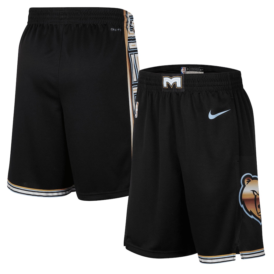Men's Memphis Grizzlies NBA Black 2022/23 City Edition Swingman Shorts Men's Memphis Grizzlies NBA Black 2022/23 City Edition Swingman Shorts