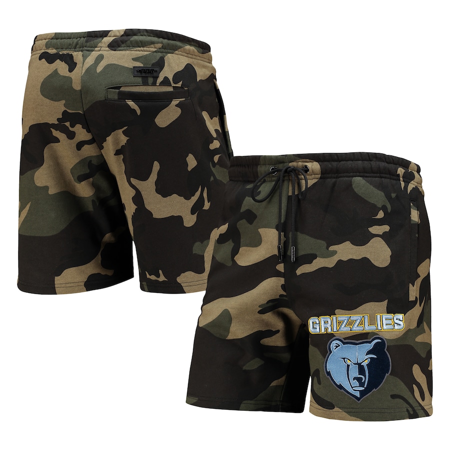 Men's Memphis Grizzlies Pro Standard Camo Team Shorts Men's Memphis Grizzlies Pro Standard Camo Team Shorts