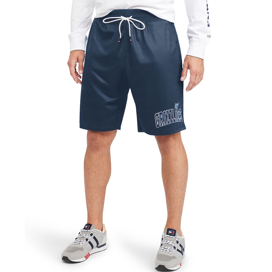 Men's Memphis Grizzlies Tommy Jeans Navy Mike Mesh Basketball Shorts Men's Memphis Grizzlies Tommy Jeans Navy Mike Mesh Basketball Shorts