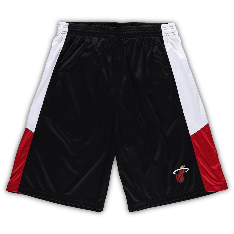 Men's Miami Heat Black Big & Tall Champion Rush Practice Shorts Men's Miami Heat Black Big & Tall Champion Rush Practice Shorts