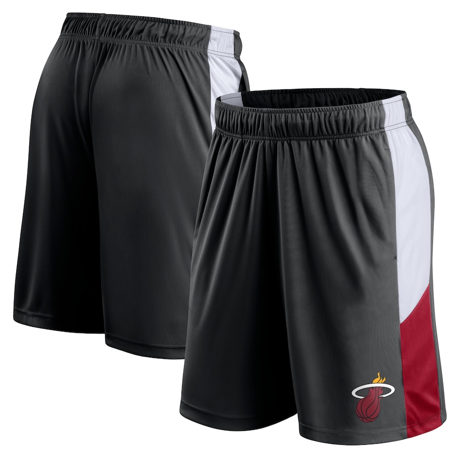 Men's Miami Heat Black Champion Rush Practice Performance Shorts Men's Miami Heat Black Champion Rush Practice Performance Shorts