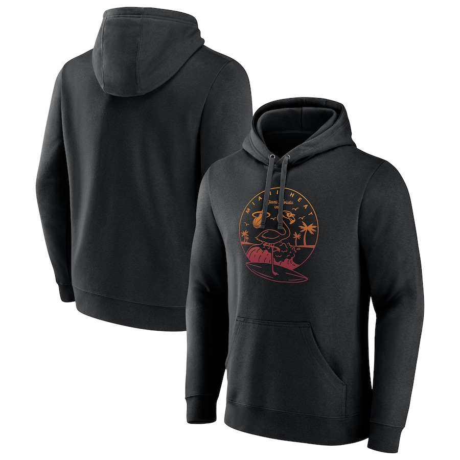Men's Miami Heat Black Tip-Off Pullover Hoodie Men's Miami Heat Black Tip-Off Pullover Hoodie