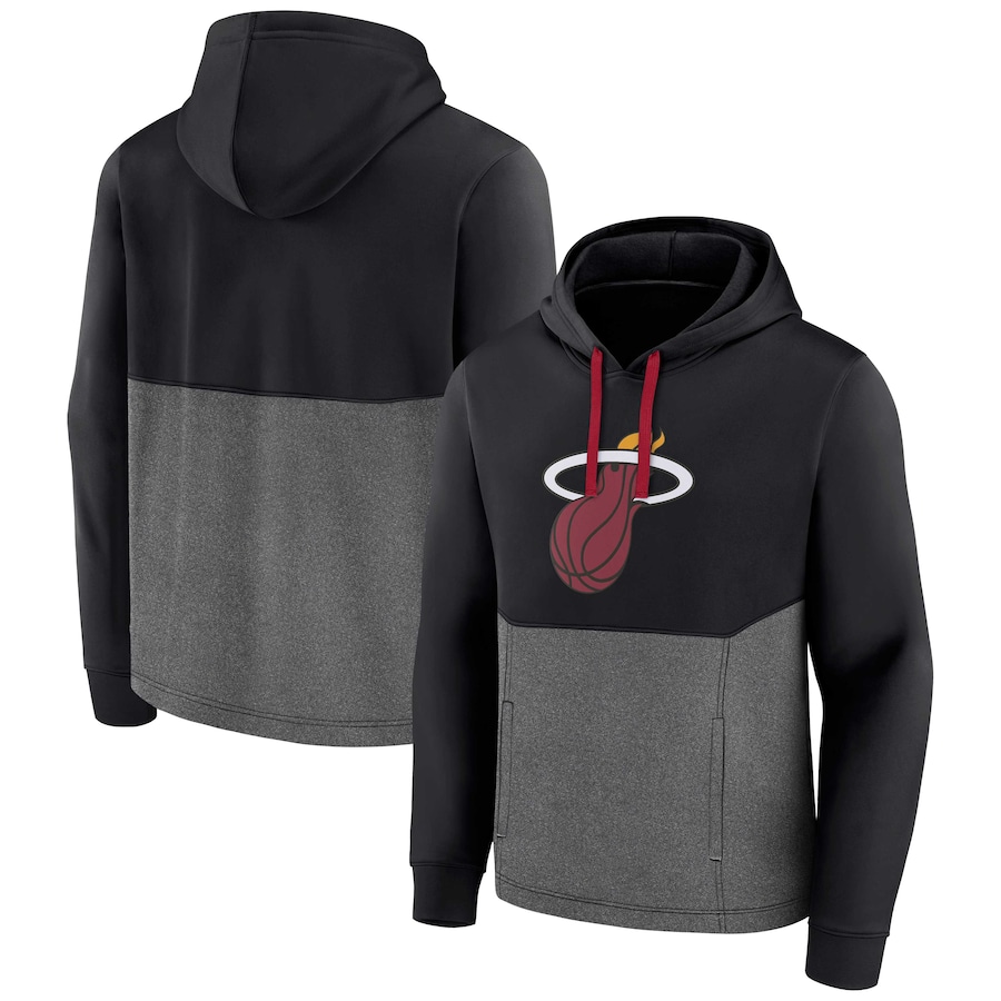 Men's Miami Heat Black Winter Camp Pullover Hoodie Men's Miami Heat Black Winter Camp Pullover Hoodie
