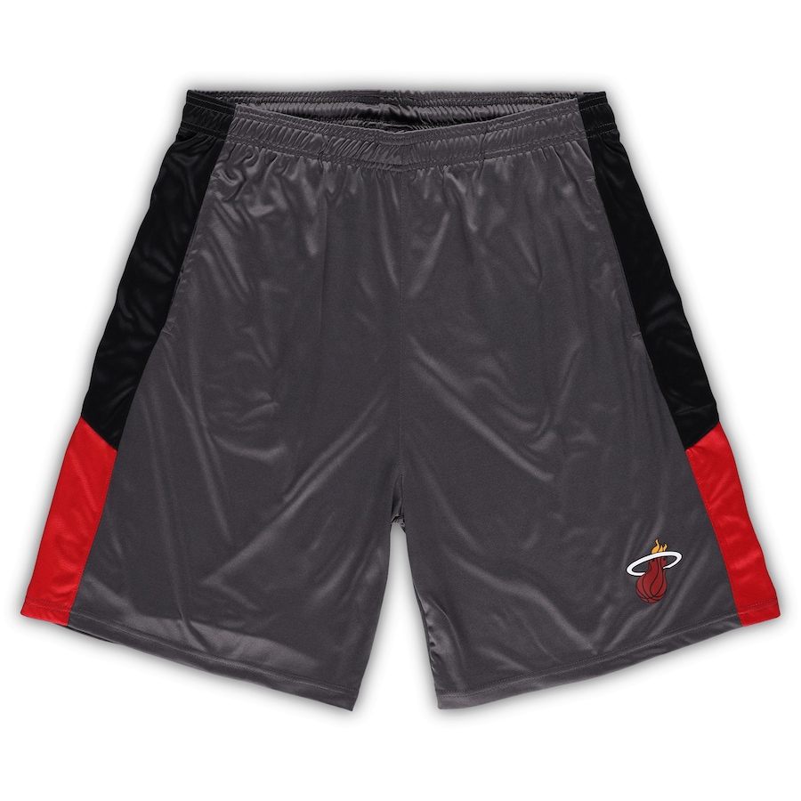 Men's Miami Heat Gray Big & Tall Shorts Men's Miami Heat Gray Big & Tall Shorts