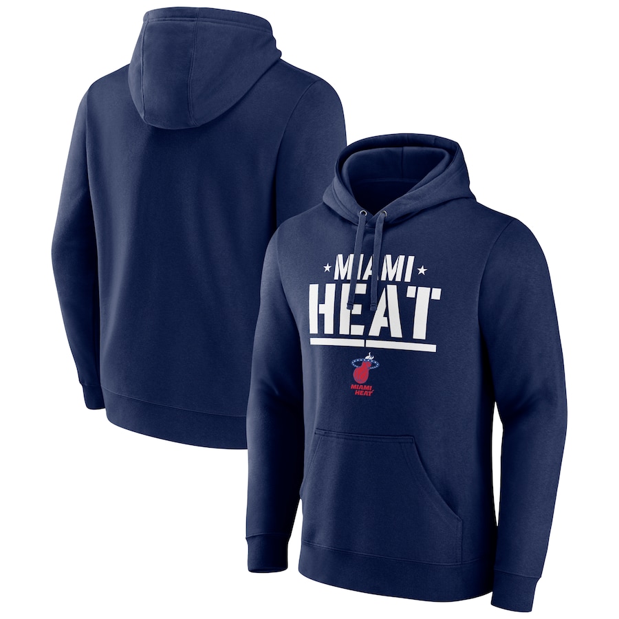 Men's Miami Heat Navy Hoops For Troops Trained Pullover Hoodie Men's Miami Heat Navy Hoops For Troops Trained Pullover Hoodie