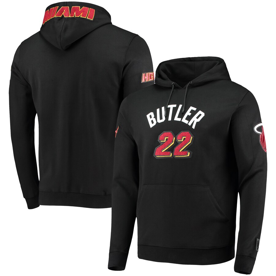 Men's Miami Heat Jimmy Butler Pro Standard Black Player Pullover Hoodie Men's Miami Heat Jimmy Butler Pro Standard Black Player Pullover Hoodie