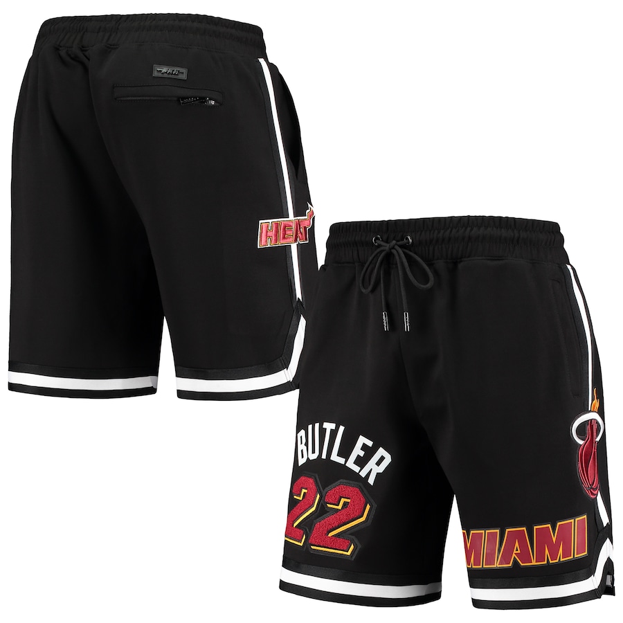 Men's Miami Heat Jimmy Butler Pro Standard Black Team Player Shorts Men's Miami Heat Jimmy Butler Pro Standard Black Team Player Shorts