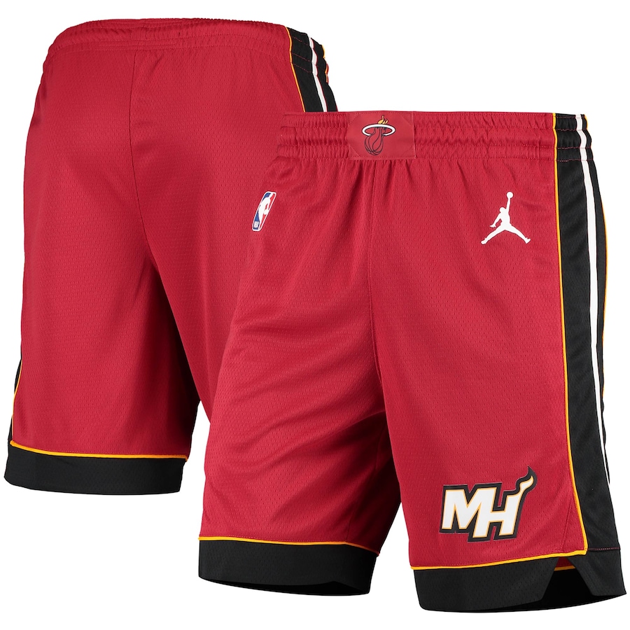Men's Miami Heat Jordan Brand Red/Black 2020/21 Statement Edition Performance Swingman Shorts Men's Miami Heat Jordan Brand Red/Black 2020/21 Statement Edition Performance Swingman Shorts