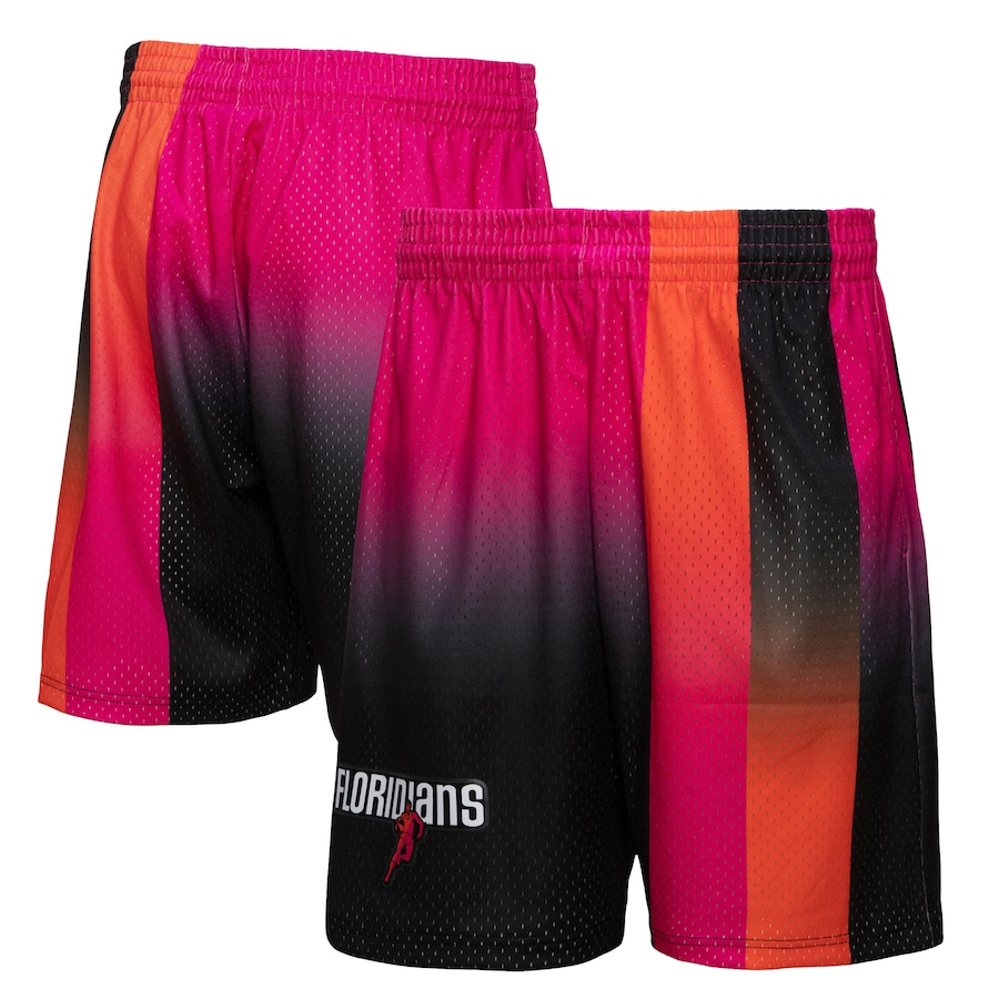 Men's Miami Heat Mitchell & Ness Pink/Black 2005/06 Hardwood Classics Fadeaway Reload 3.0 Swingman Shorts Men's Miami Heat Mitchell & Ness Pink/Black 2005/06 Hardwood Classics Fadeaway Reload 3.0 Swingman Shorts