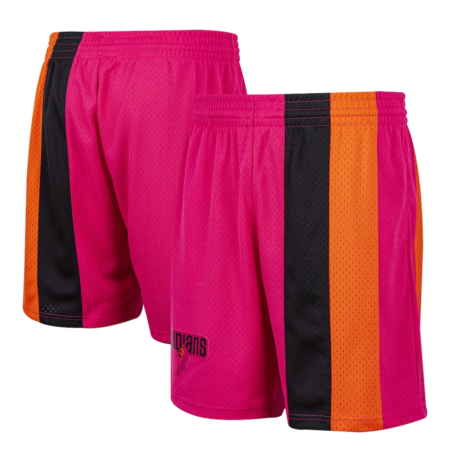 Men's Miami Heat Mitchell & Ness Pink Hardwood Classic Reload Swingman Shorts Men's Miami Heat Mitchell & Ness Pink Hardwood Classic Reload Swingman Shorts