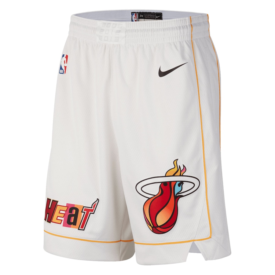 Men's Miami Heat NBA White 2022/23 City Edition Swingman Shorts