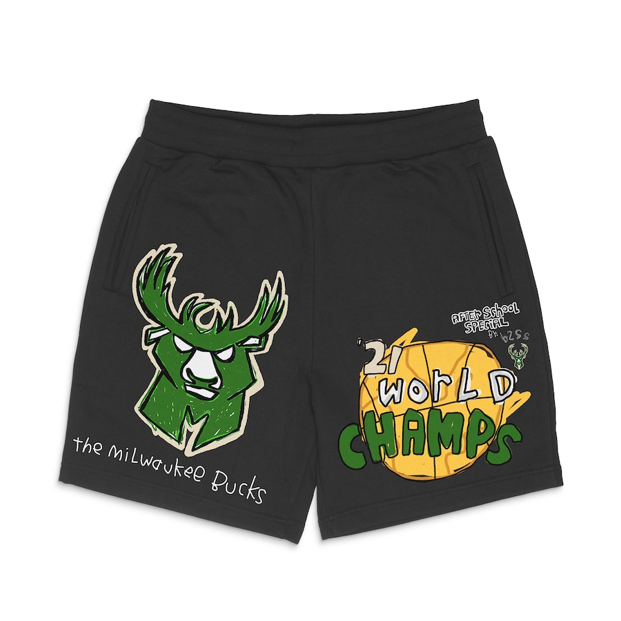 Men's Milwaukee Bucks After School Special Black 2021 NBA Finals Champions Shorts