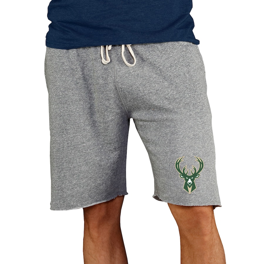 Men's Milwaukee Bucks Concepts Sport Gray Mainstream Terry Shorts Men's Milwaukee Bucks Concepts Sport Gray Mainstream Terry Shorts