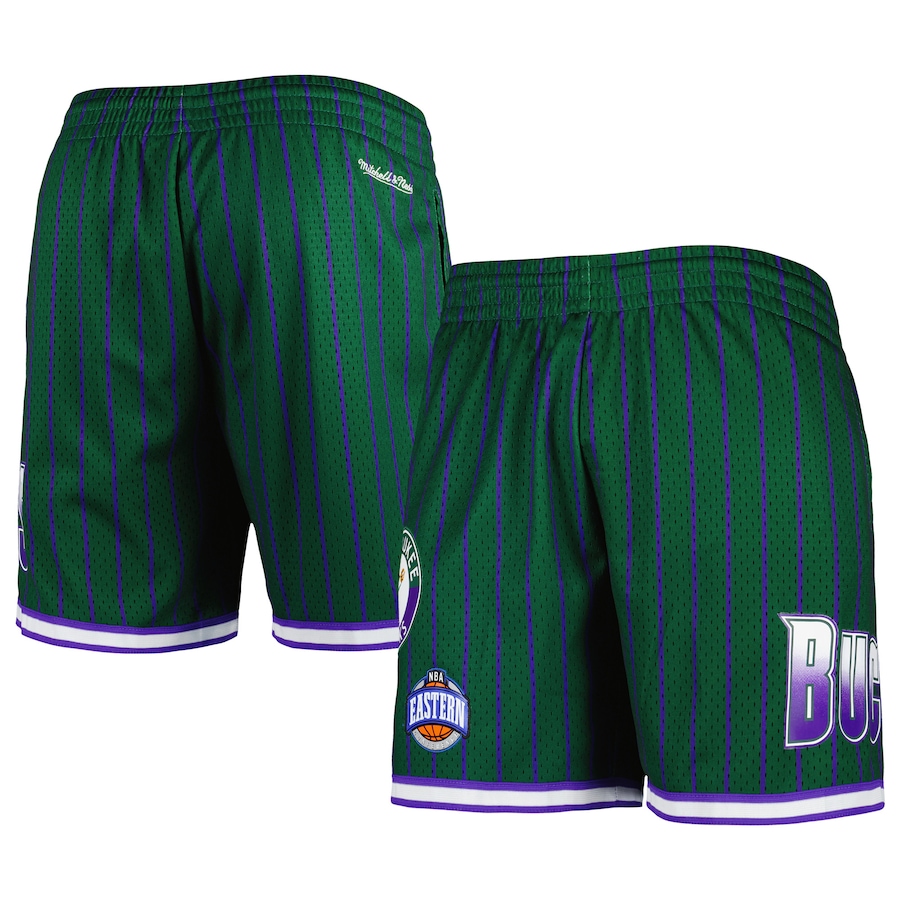 Men's Milwaukee Bucks Mitchell & Ness Hunter Green City Collection Heritage Mesh Shorts Men's Milwaukee Bucks Mitchell & Ness Hunter Green City Collection Heritage Mesh Shorts