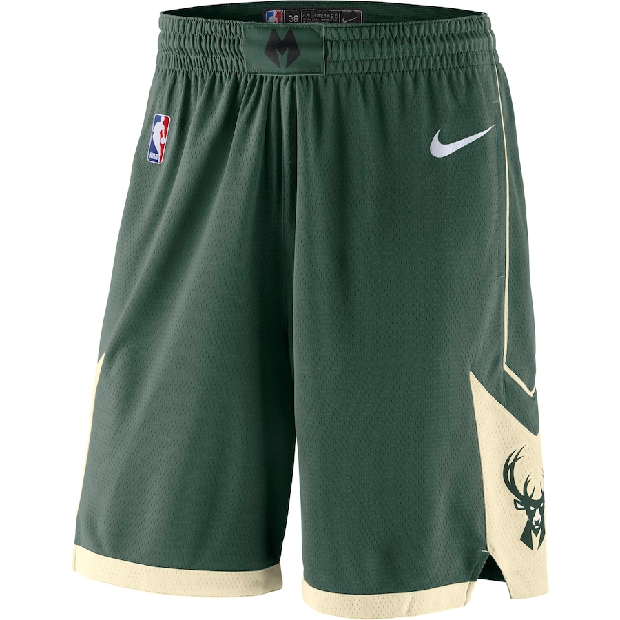 Men's Milwaukee Bucks NBA Green 2019/20 Icon Edition Swingman Shorts
