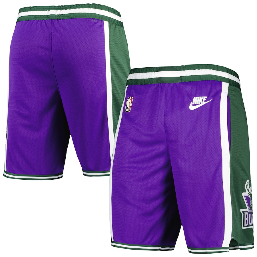Men's Milwaukee Bucks NBA Purple 2022/23 Classic Edition Swingman Performance Shorts Men's Milwaukee Bucks NBA Purple 2022/23 Classic Edition Swingman Performance Shorts