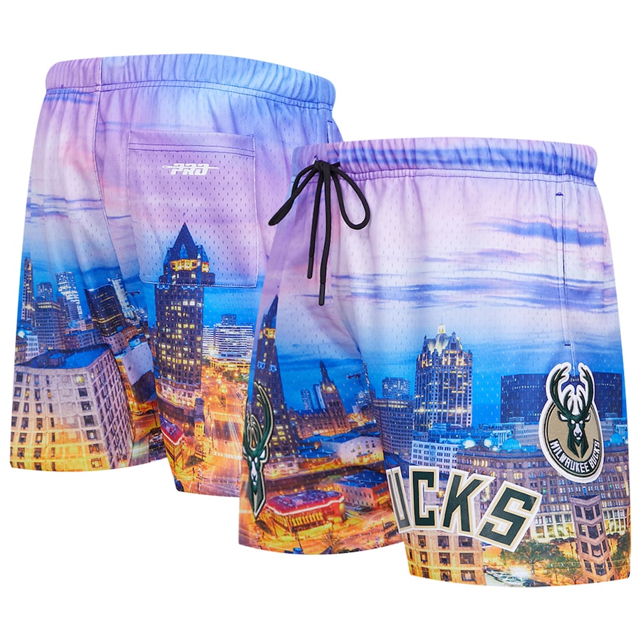Men's Milwaukee Bucks Pro Standard Cityscape Shorts Men's Milwaukee Bucks Pro Standard Cityscape Shorts
